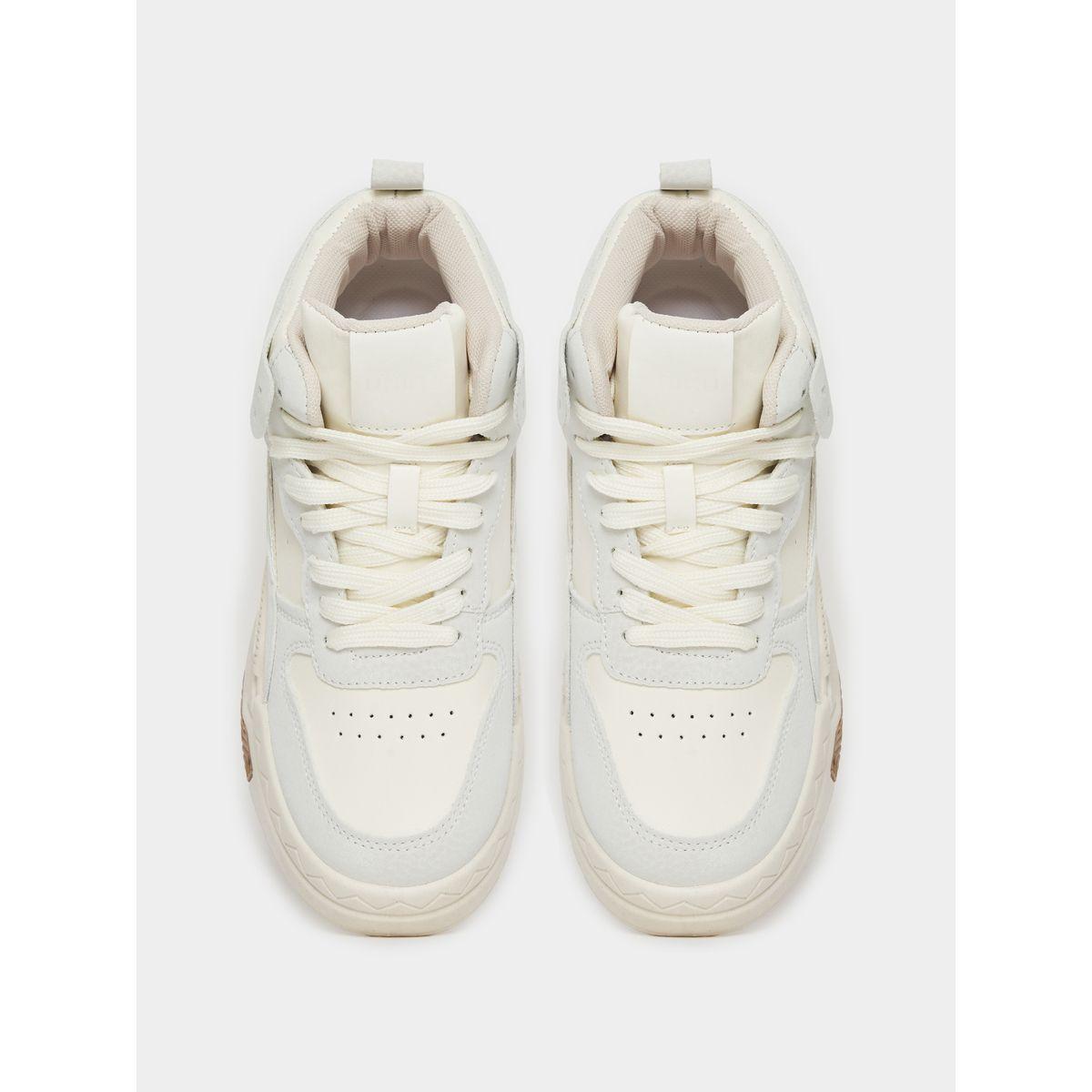 Styli Contrast Panel High Top Sneakers-women-shoes-sneakers-image-6