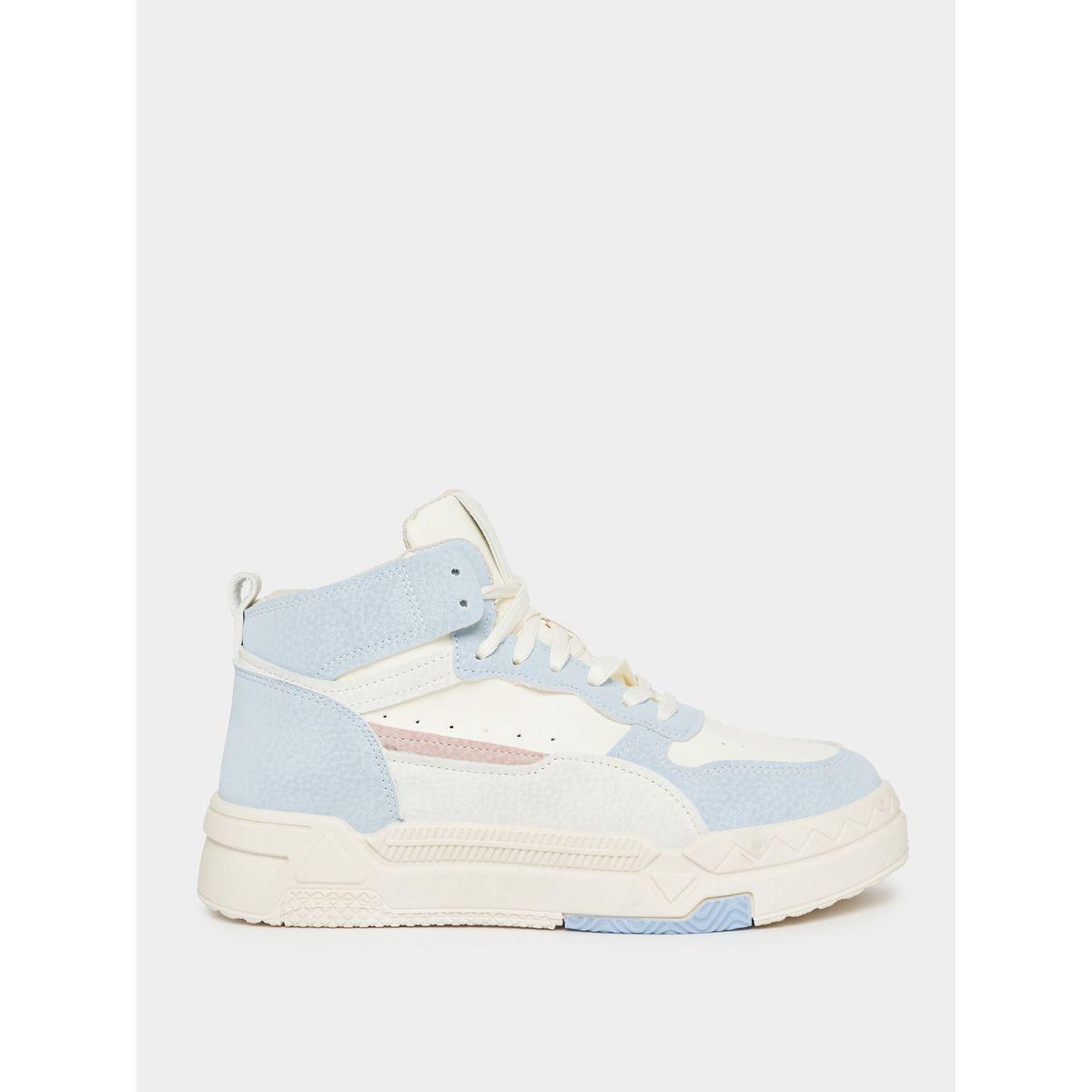 Styli Contrast Panel High Top Sneakers-women-shoes-sneakers-image-3