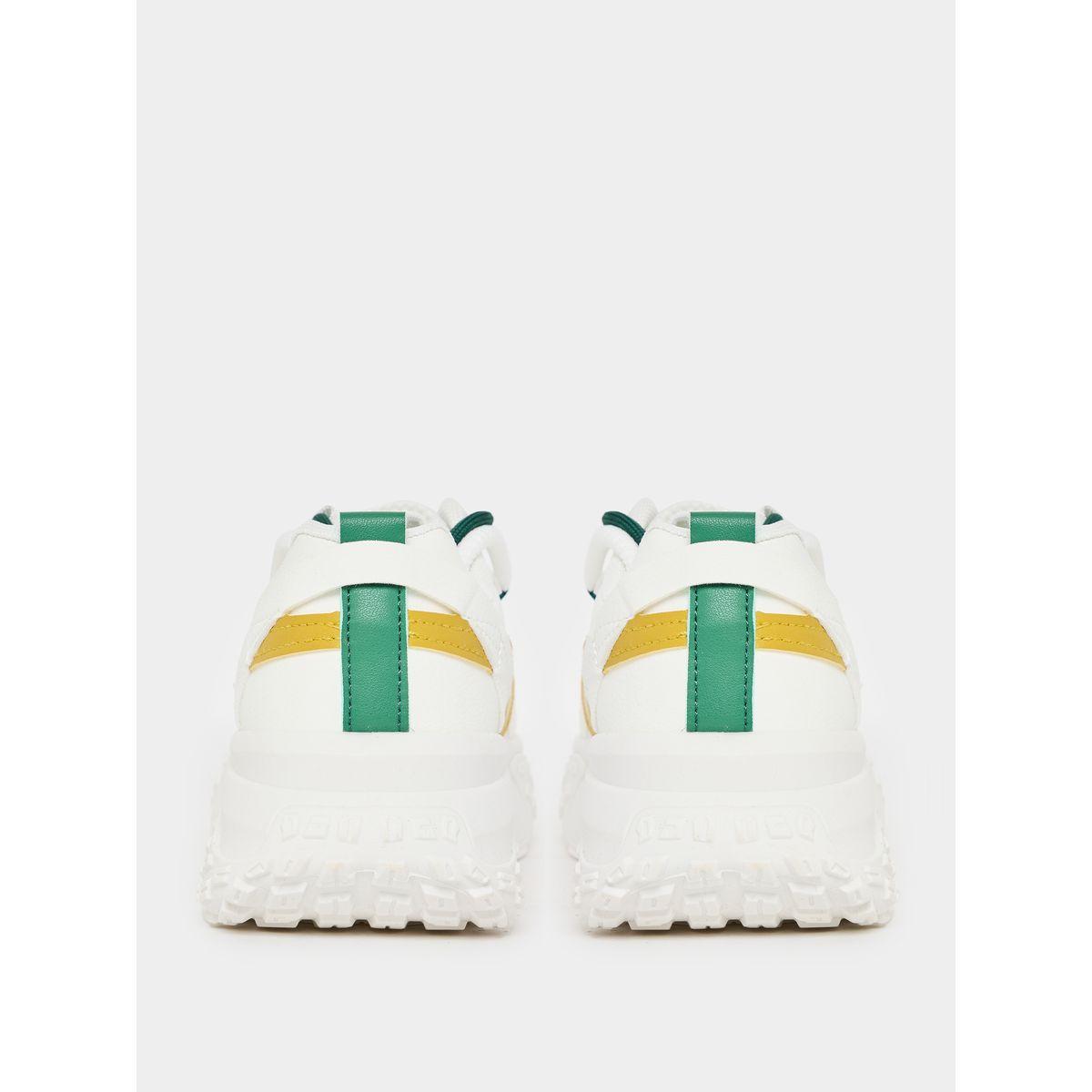 Styli Contrast Accent Lace Up Sneakers-women-shoes-sneakers-image-4