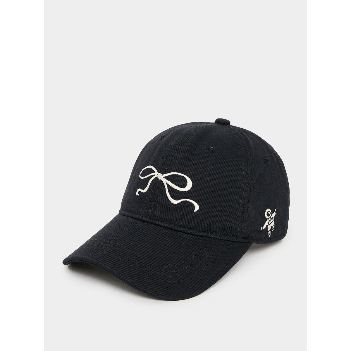 Styli Embroidered Ribbon Cap-women-clothingaccessories-capsandhats-image-1