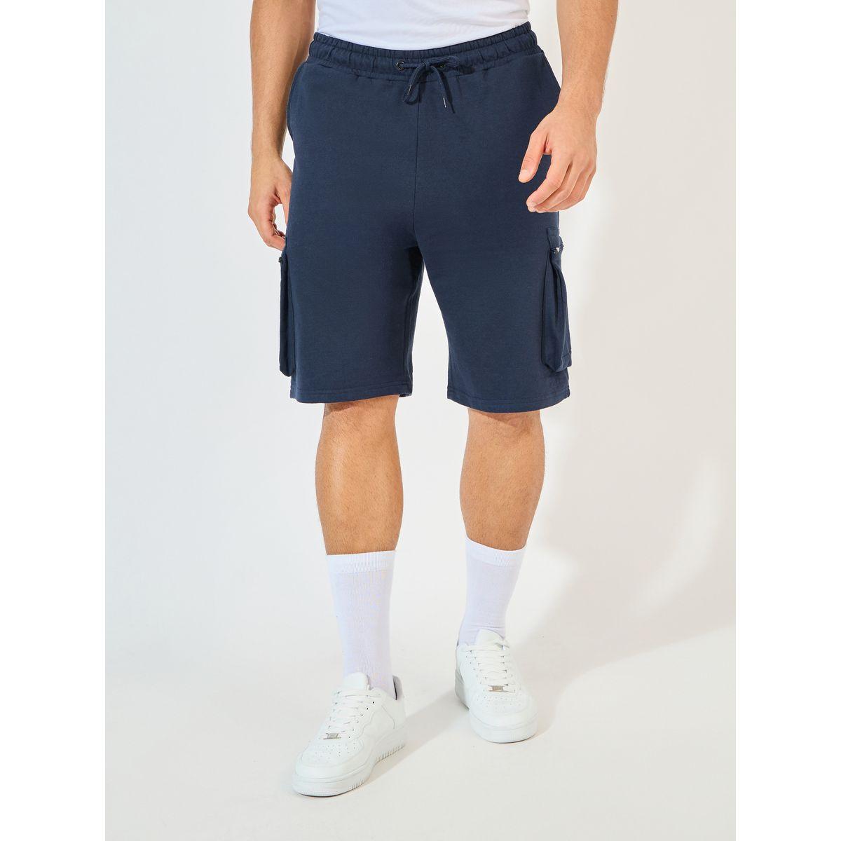 Styli Oversized Solid Cargo Shorts-men-clothing-bottoms-shorts-image-1