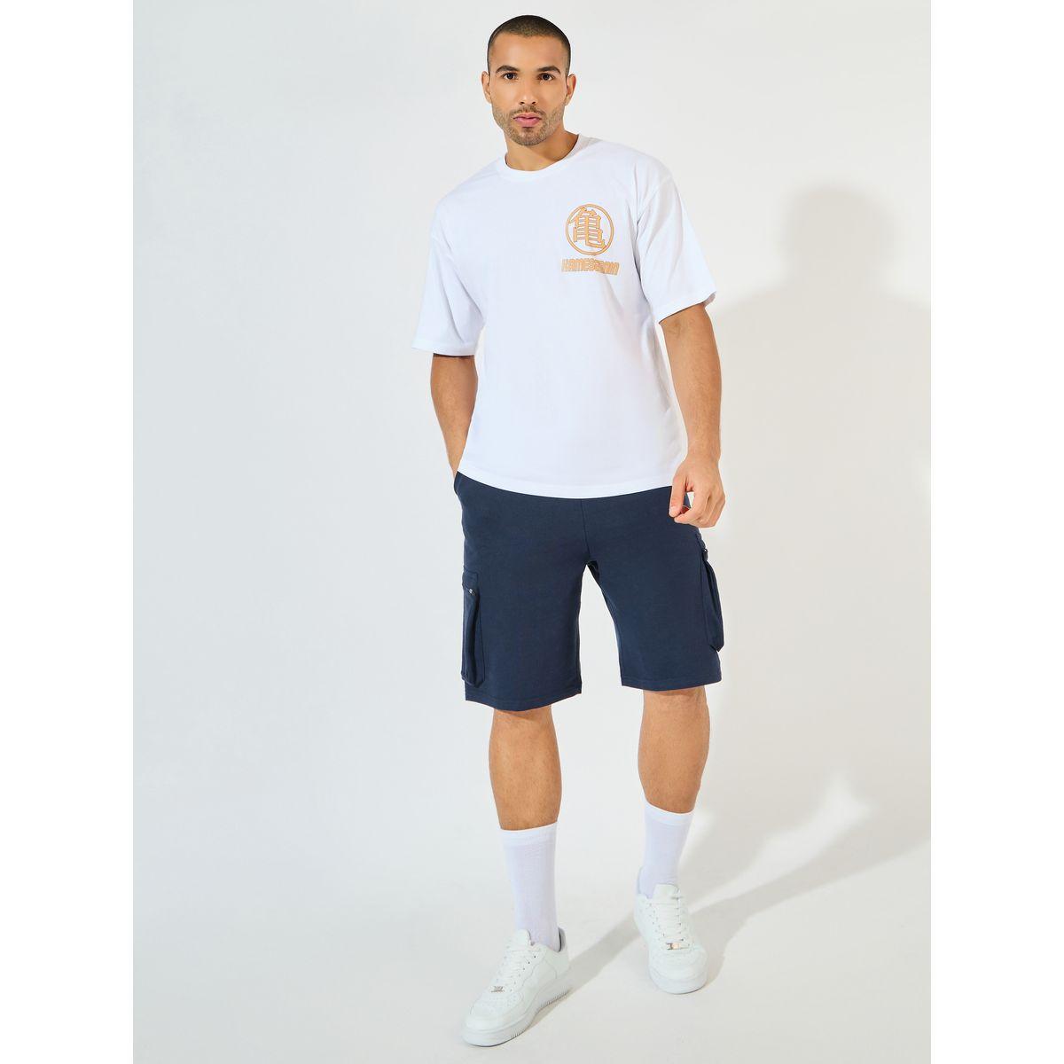 Styli Oversized Solid Cargo Shorts-men-clothing-bottoms-shorts-image-2