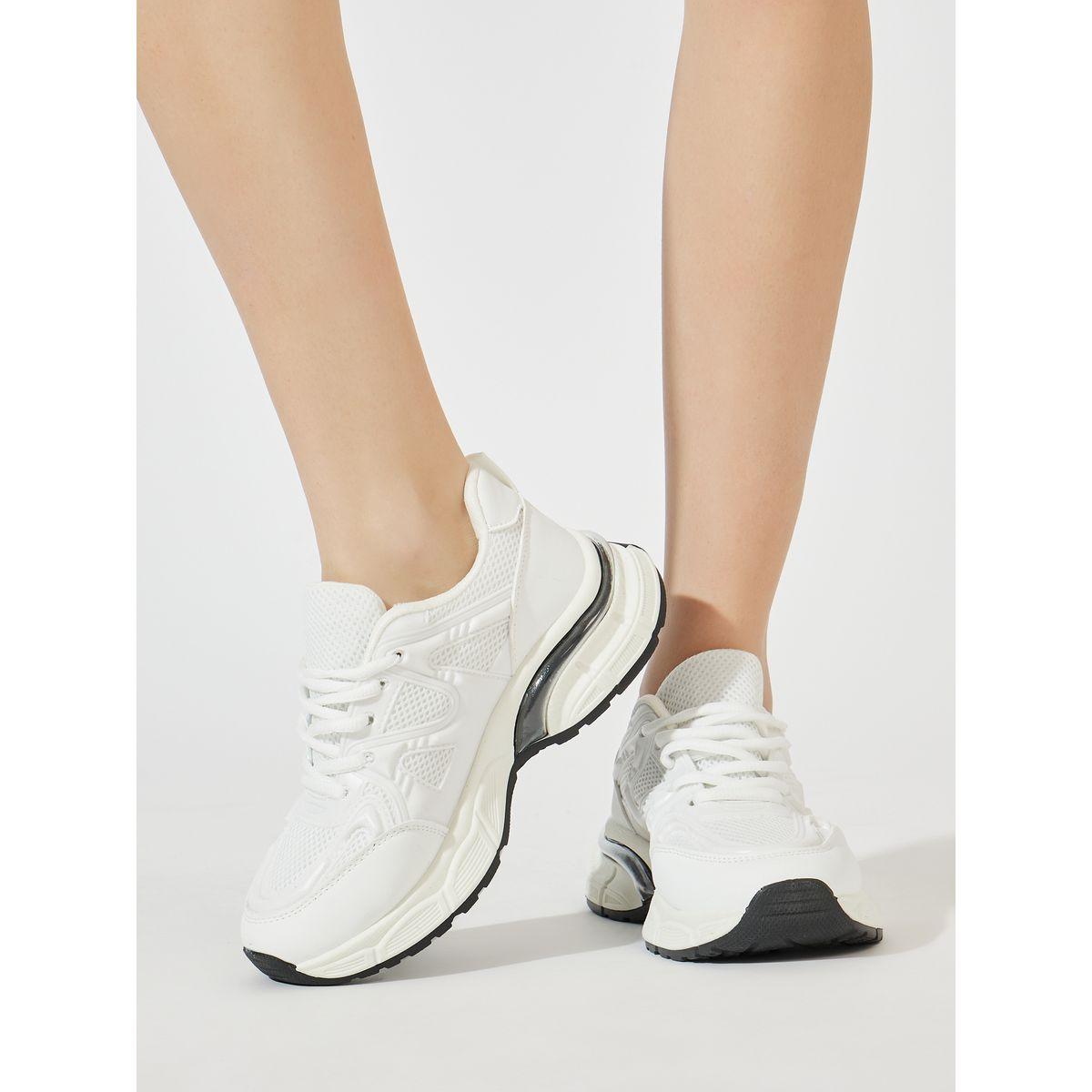 Styli Contrast Heel Accent Sneakers-women-shoes-sneakers-image-1