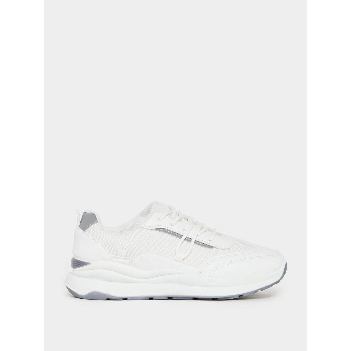 Styli Panelled Cleated Heel Sneakers-women-shoes-sneakers-image-1
