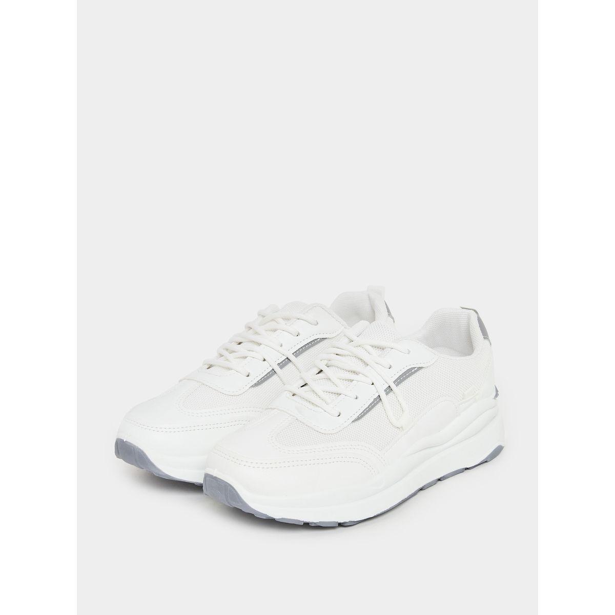 Styli Panelled Cleated Heel Sneakers-women-shoes-sneakers-image-2