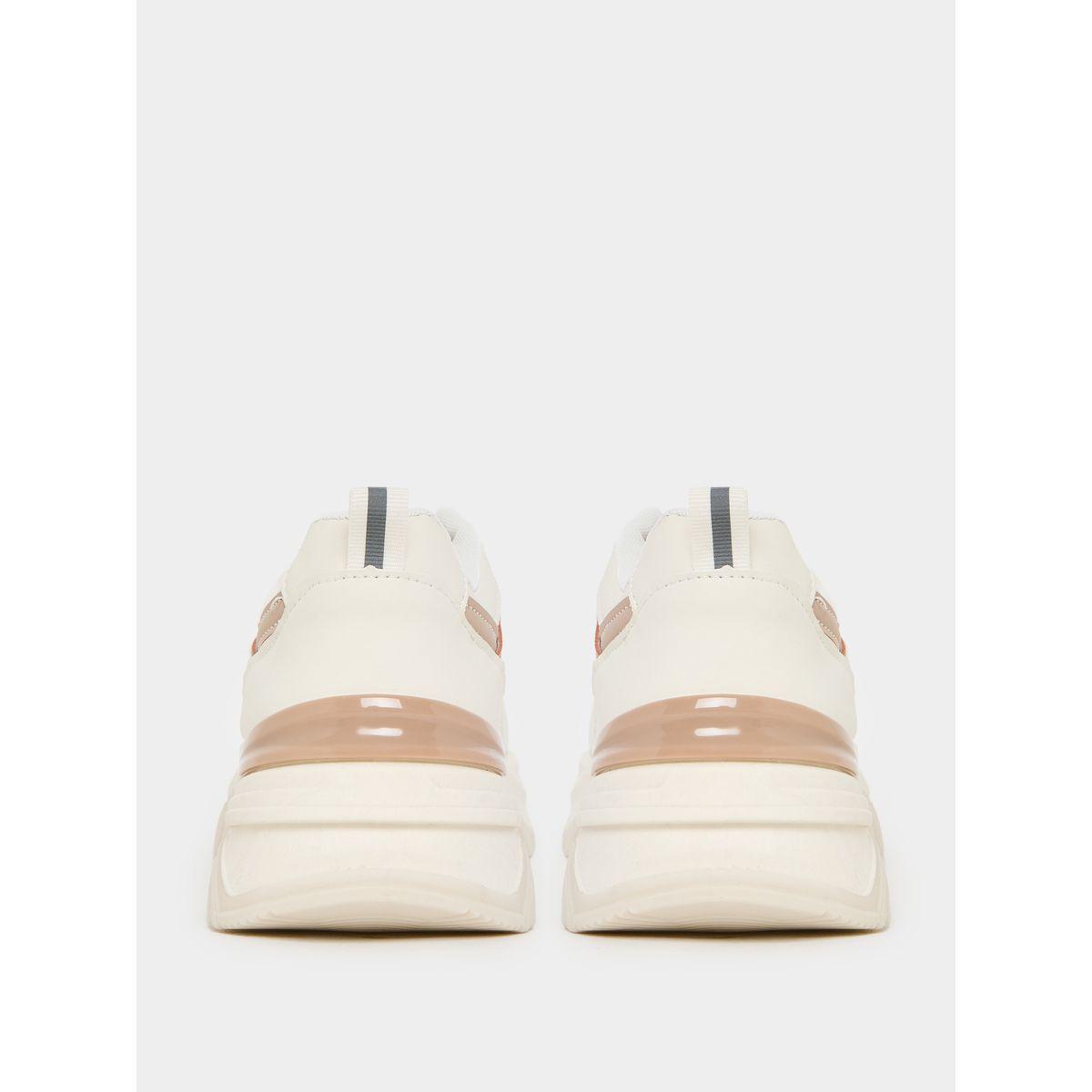 Styli Contrast Accent Lace Up Sneakers-women-shoes-sneakers-image-4