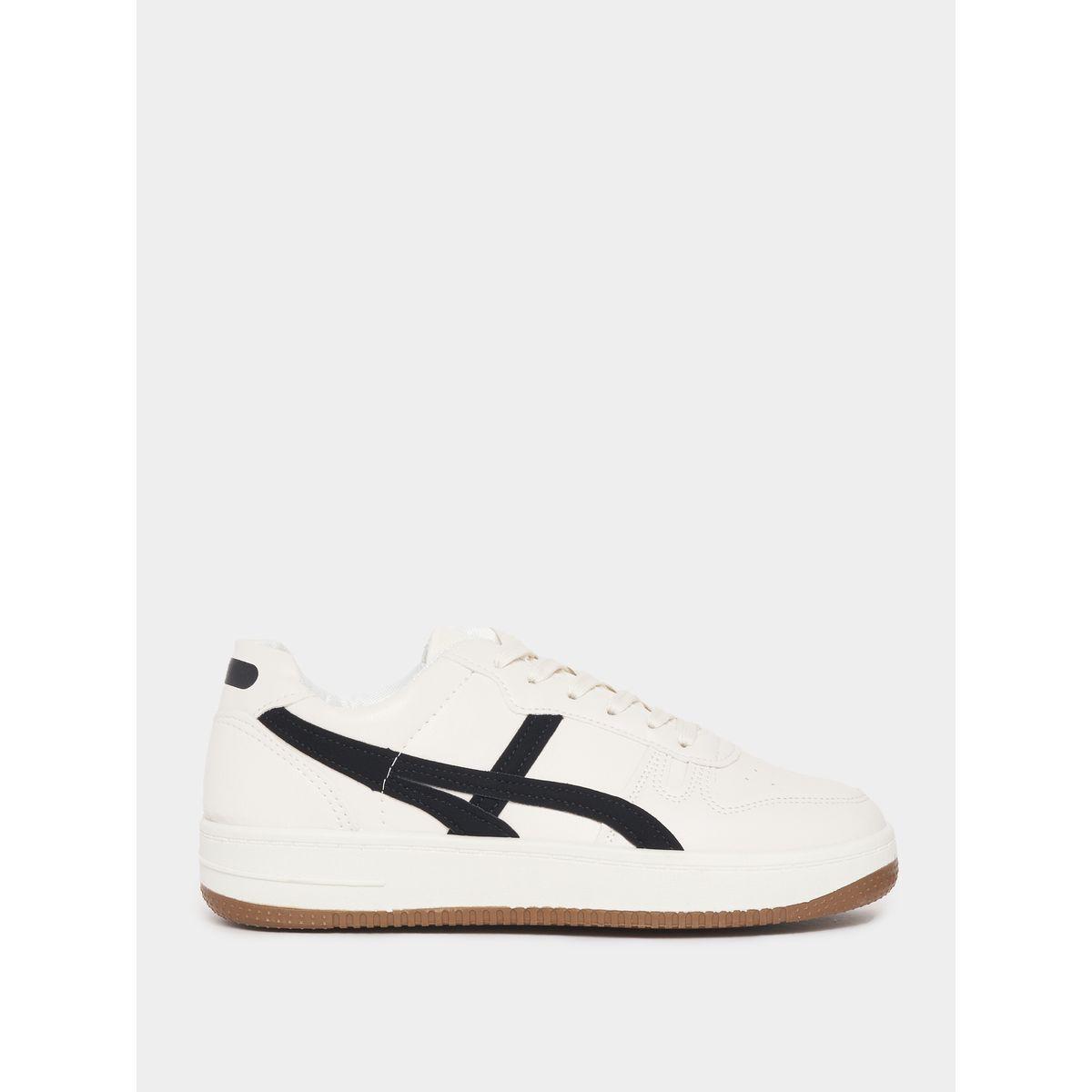 Styli Contrast Panelled Gum Sole Sneakers-women-shoes-sneakers-image-1