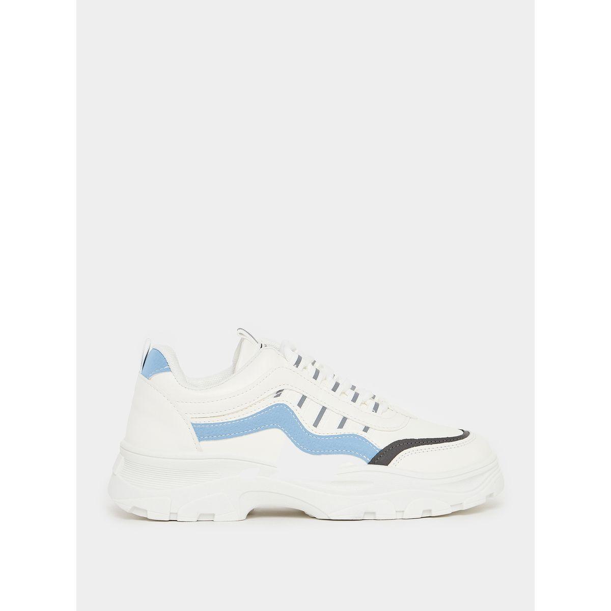 Styli Tonal Chunky Lace Up Sneakers-women-shoes-sneakers-image-1