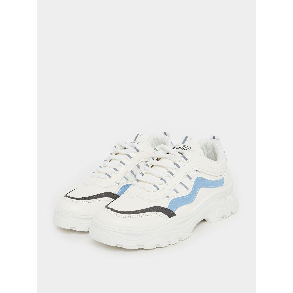 Styli Tonal Chunky Lace Up Sneakers-women-shoes-sneakers-image-2