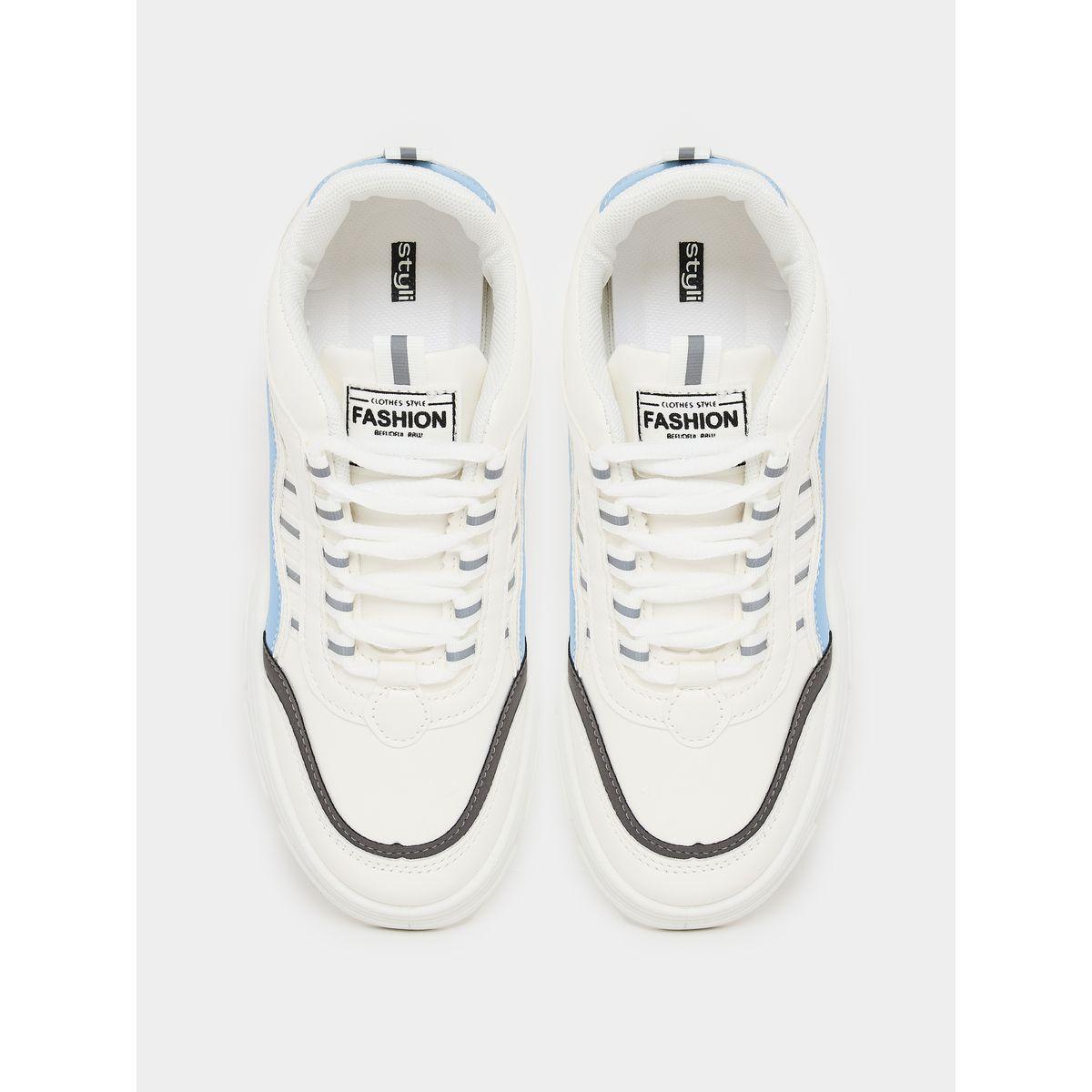 Styli Tonal Chunky Lace Up Sneakers-women-shoes-sneakers-image-5