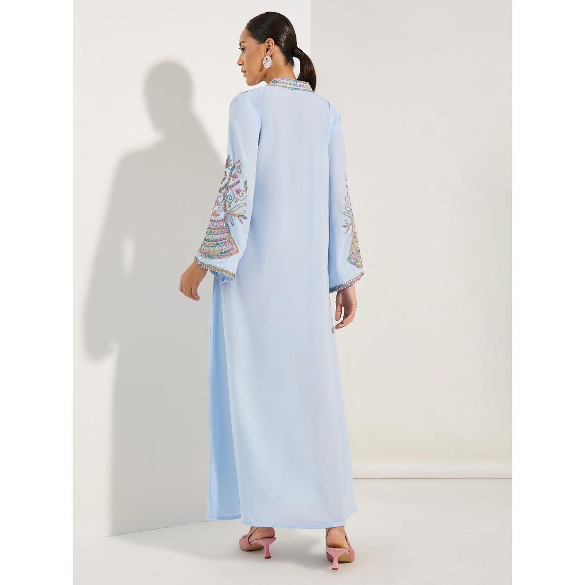 Maxim Creation X Styli  Multi Dori Embroidery Jalabiya-women-arabicclothing-jalabiyas-image-4