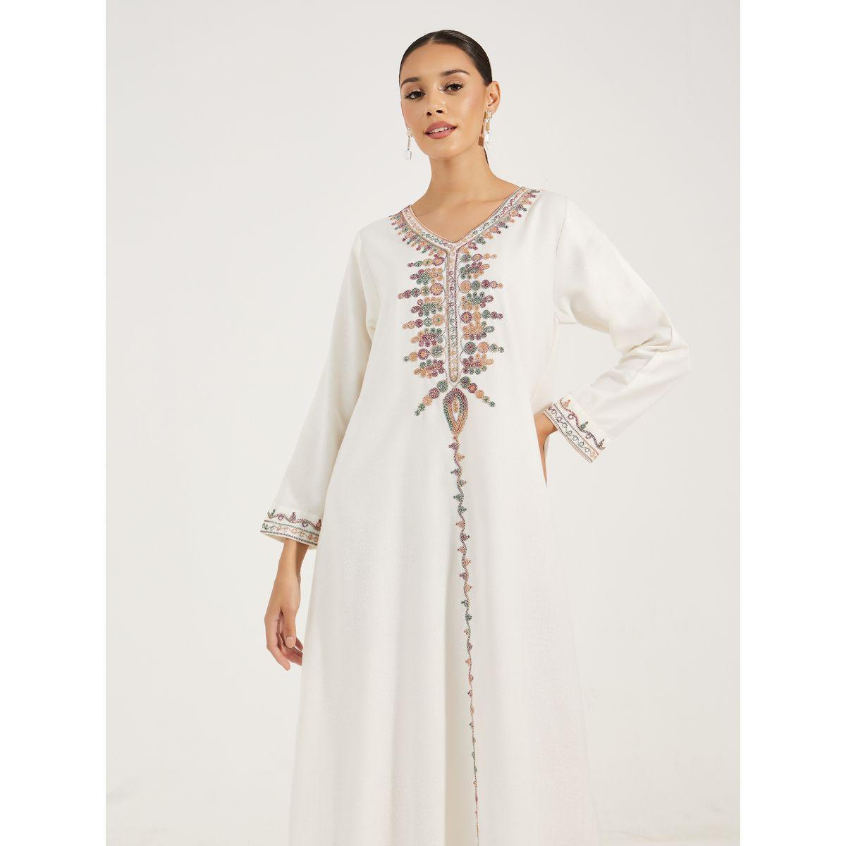 Maxim Creation X Styli  Multi Dori Embroidery Jalabiya-women-arabicclothing-jalabiyas-image-2