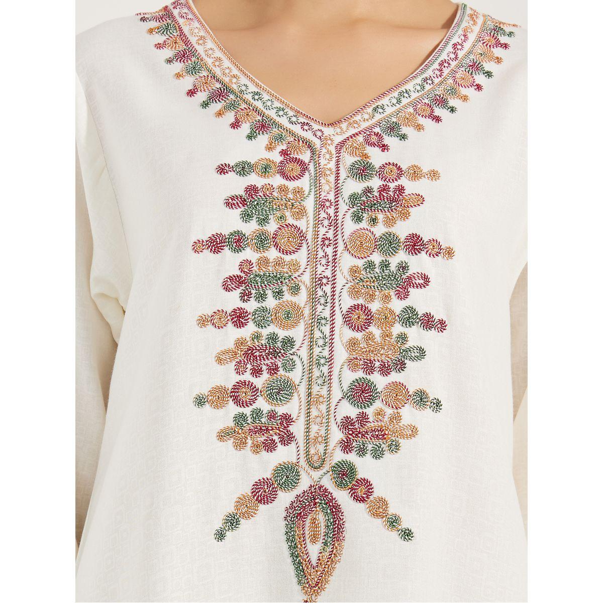 Maxim Creation X Styli  Multi Dori Embroidery Jalabiya-women-arabicclothing-jalabiyas-image-3