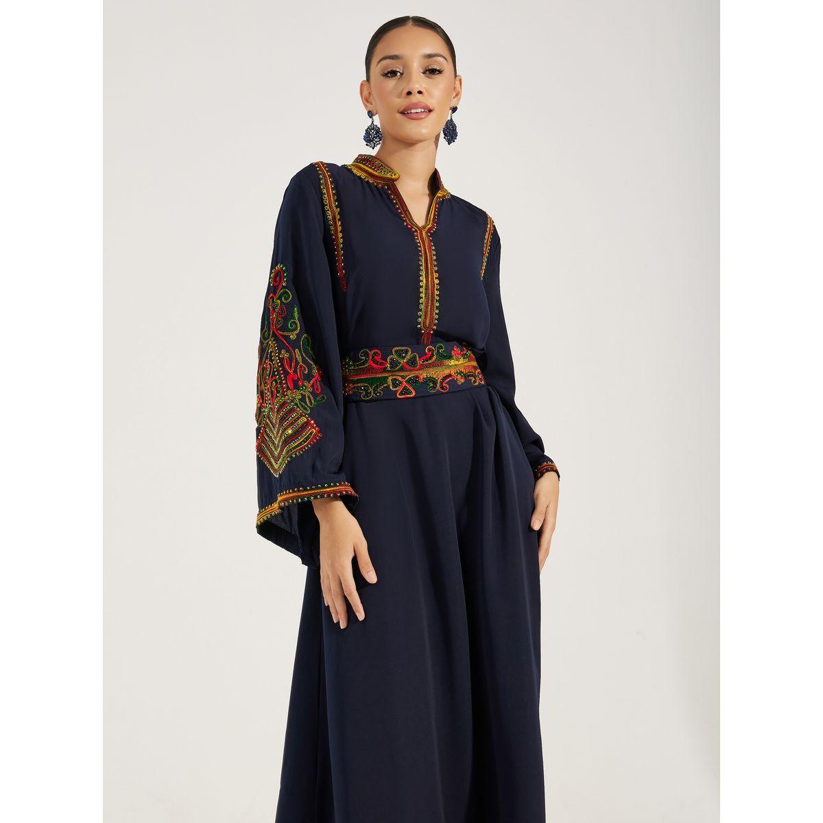 Maxim Creation X Styli  Multi Dori Embroidery Jalabiya-women-arabicclothing-jalabiyas-image-2