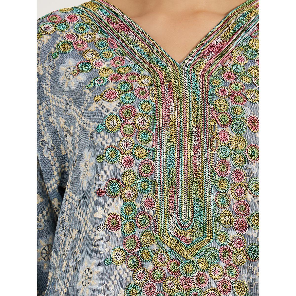 Maxim Creation X Styli  Multi Dori Embroidery Jalabiya-women-arabicclothing-jalabiyas-image-3