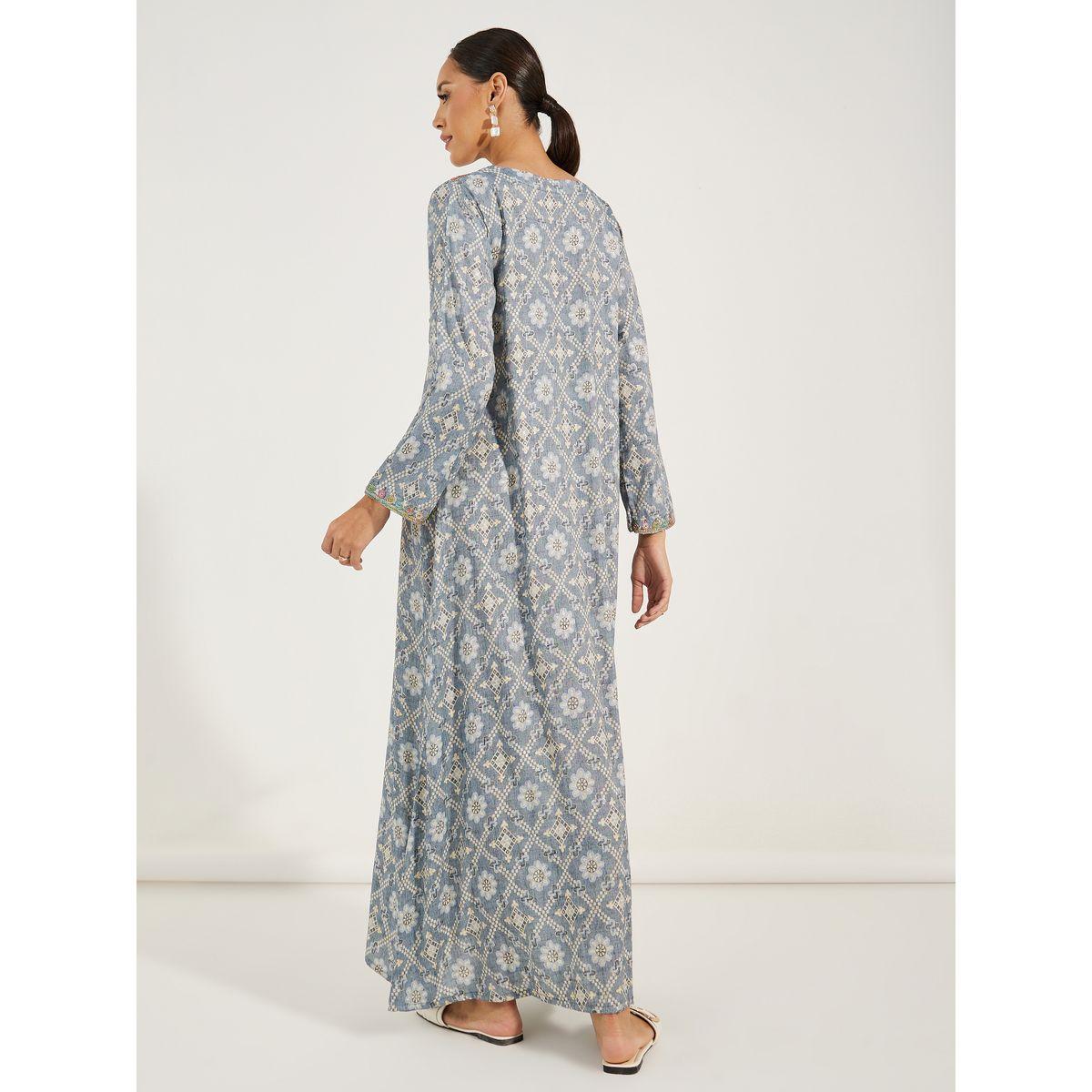 Maxim Creation X Styli  Multi Dori Embroidery Jalabiya-women-arabicclothing-jalabiyas-image-4
