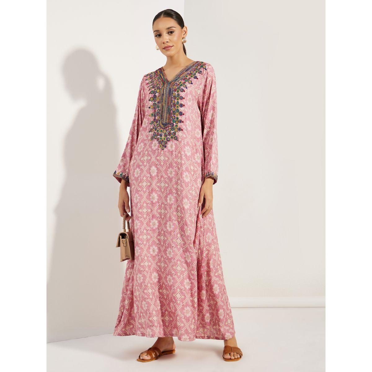 Maxim Creation X Styli  Multi Dori Embroidery Jalabiya-women-arabicclothing-jalabiyas-image-1