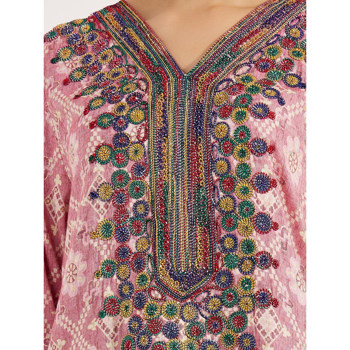 Maxim Creation X Styli  Multi Dori Embroidery Jalabiya-women-arabicclothing-jalabiyas-image-3