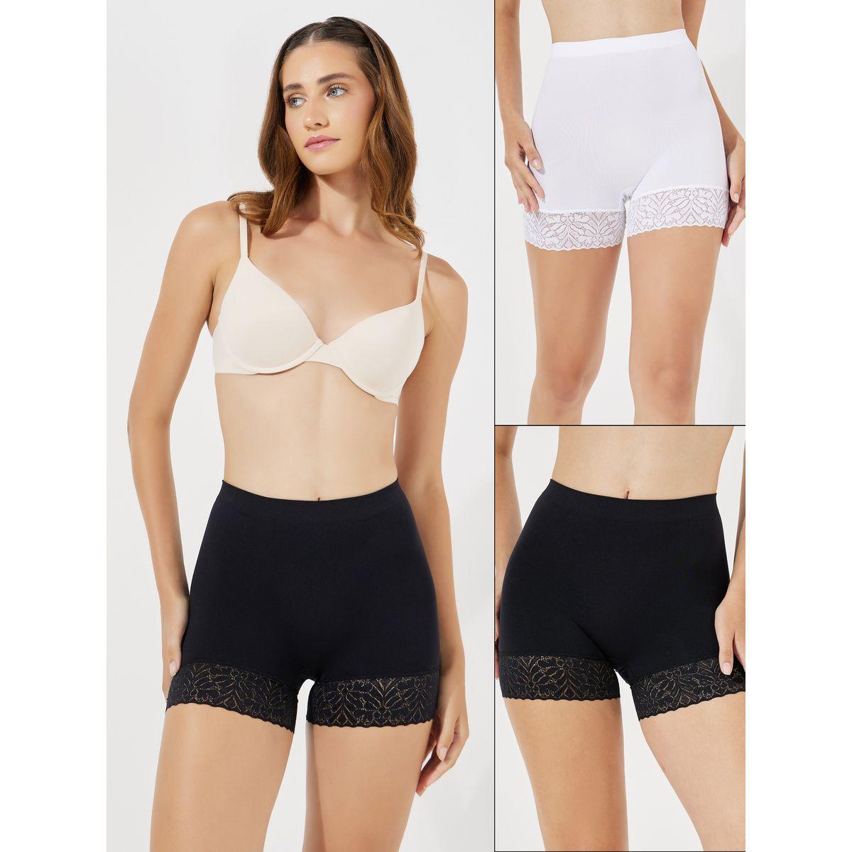 مجموعة من 2 - شورت داخلي بتفاصيل دانتيل-women-clothing-lingerie-panties-image-1