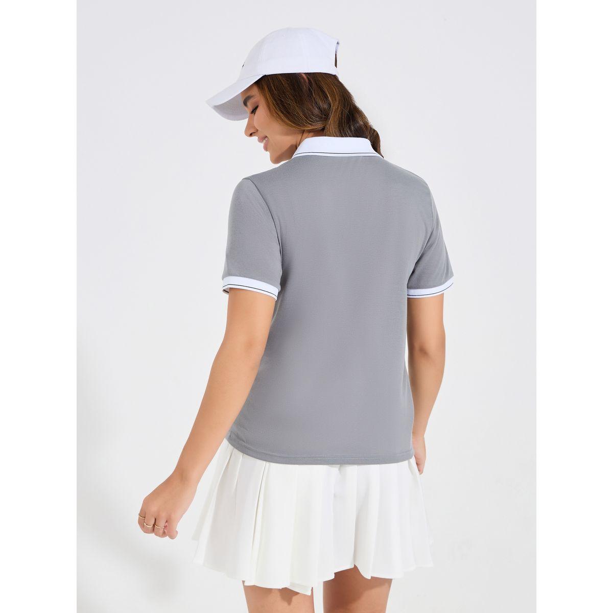 Styli Elevate Regular Fit Embroidery Detail Polo T-Shirt-women-clothing-tshirts-image-5