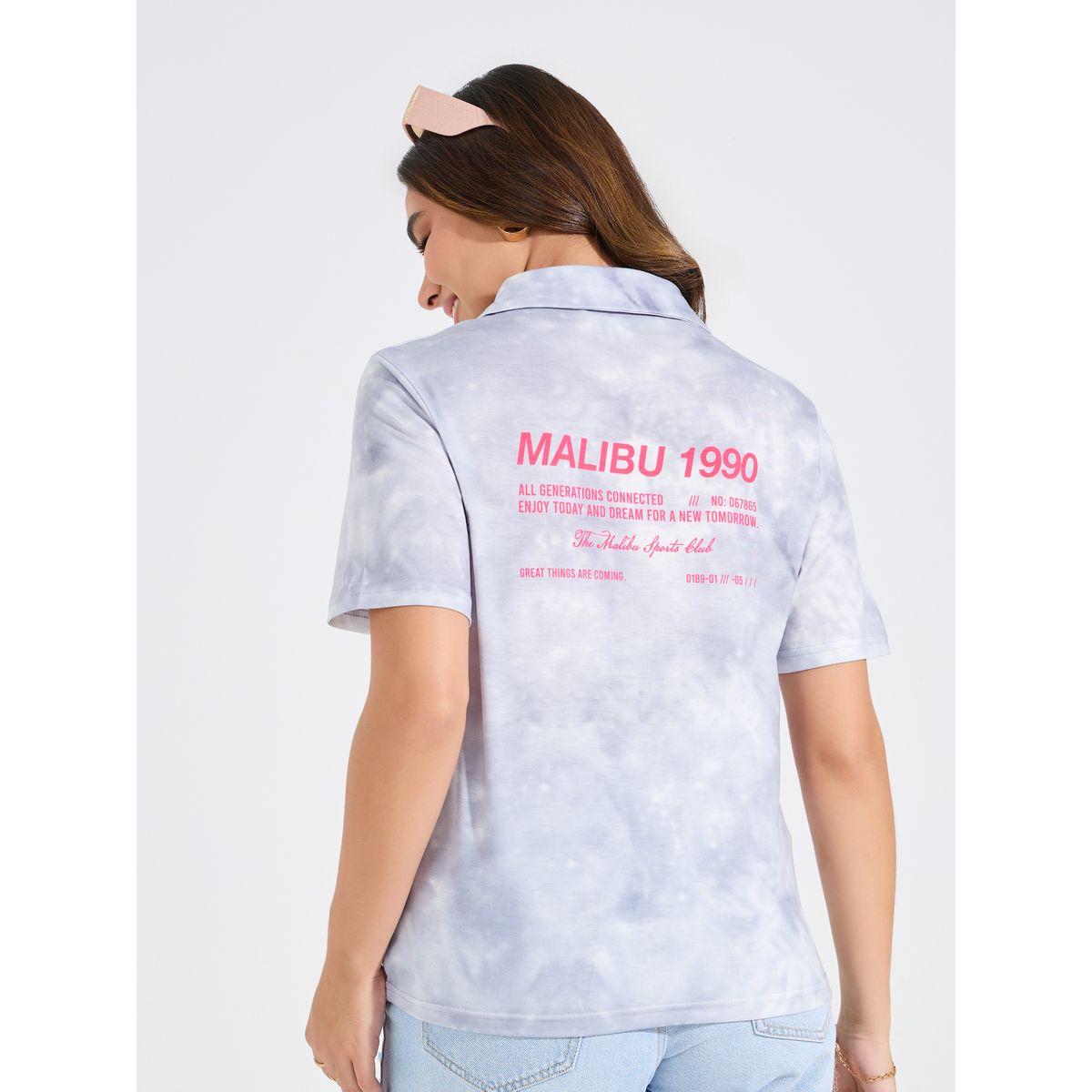 Styli Elevate Regular Fit Tie & Dye Printed Polo T-Shirt-women-clothing-tshirts-image-6