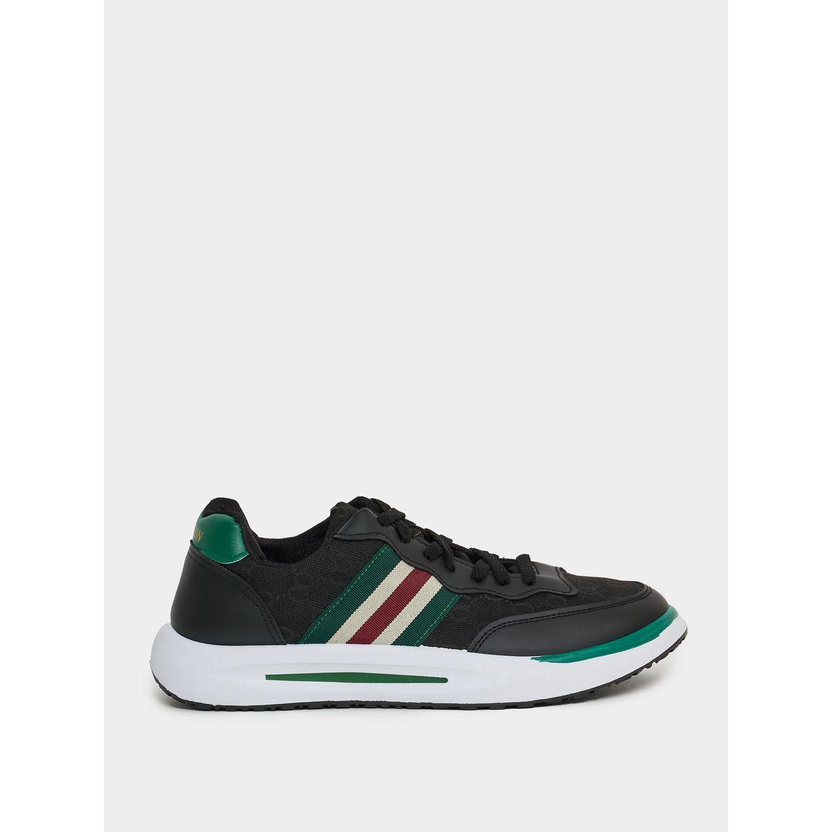 Styli Taping Striped Lace-Up Sneakers-men-shoes-sneakers-image-2