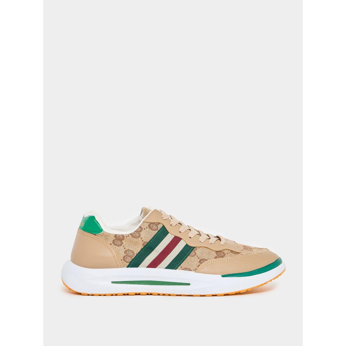 حذاء سنيكرز مزين باشرطة مع رباط غلق-men-shoes-sneakers-image-1