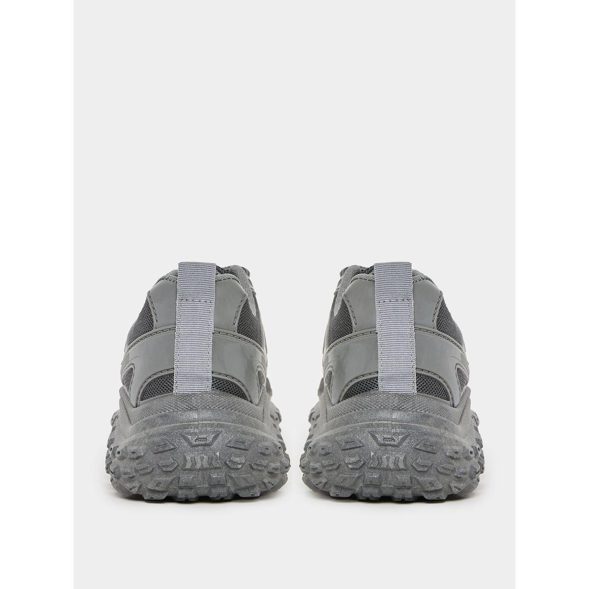 Styli Textured Gripped Sole Lace Up Sneakers-men-shoes-sneakers-image-4