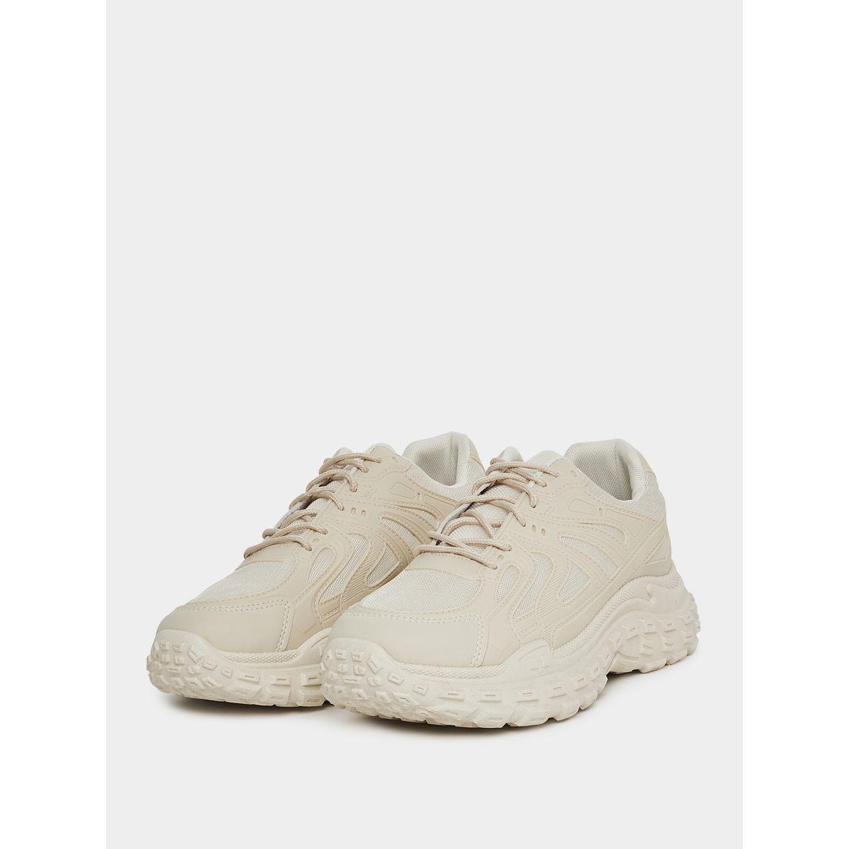 Styli Textured Gripped Sole Lace Up Sneakers-men-shoes-sneakers-image-1