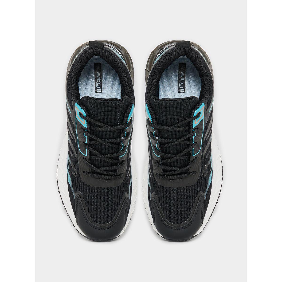 Styli Air Cushion Sole Wings Design Lace Up Sneakers-men-shoes-sneakers-image-5
