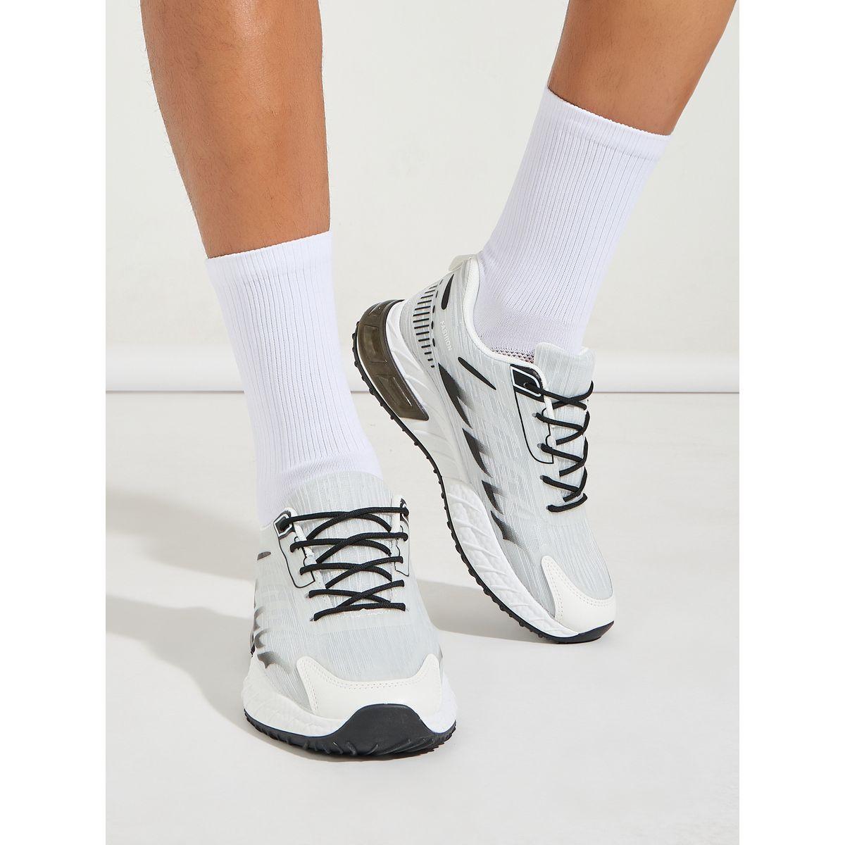 Styli Air Cushion Sole Wings Design Lace Up Sneakers-men-shoes-sneakers-image-1