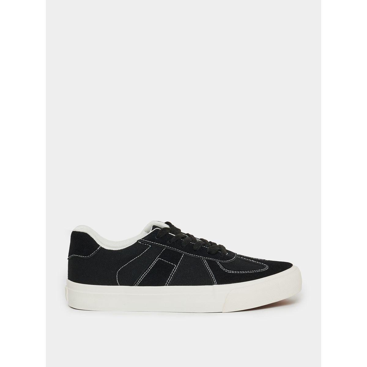Styli Panelled Lace-Up Sneakers-men-shoes-sneakers-image-2