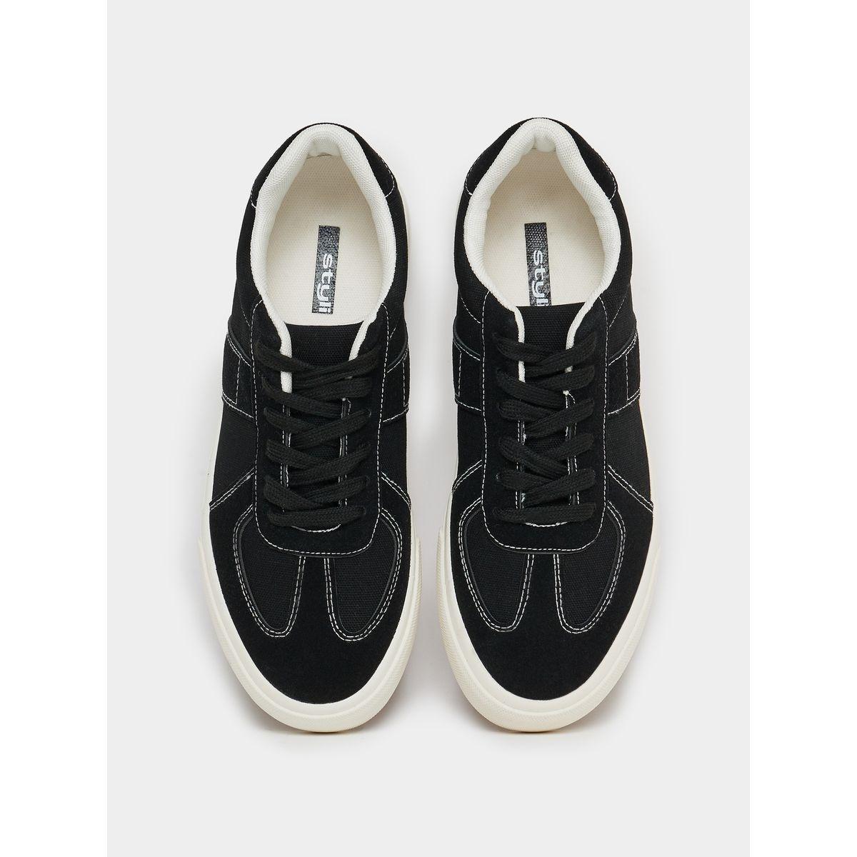 Styli Panelled Lace-Up Sneakers-men-shoes-sneakers-image-5