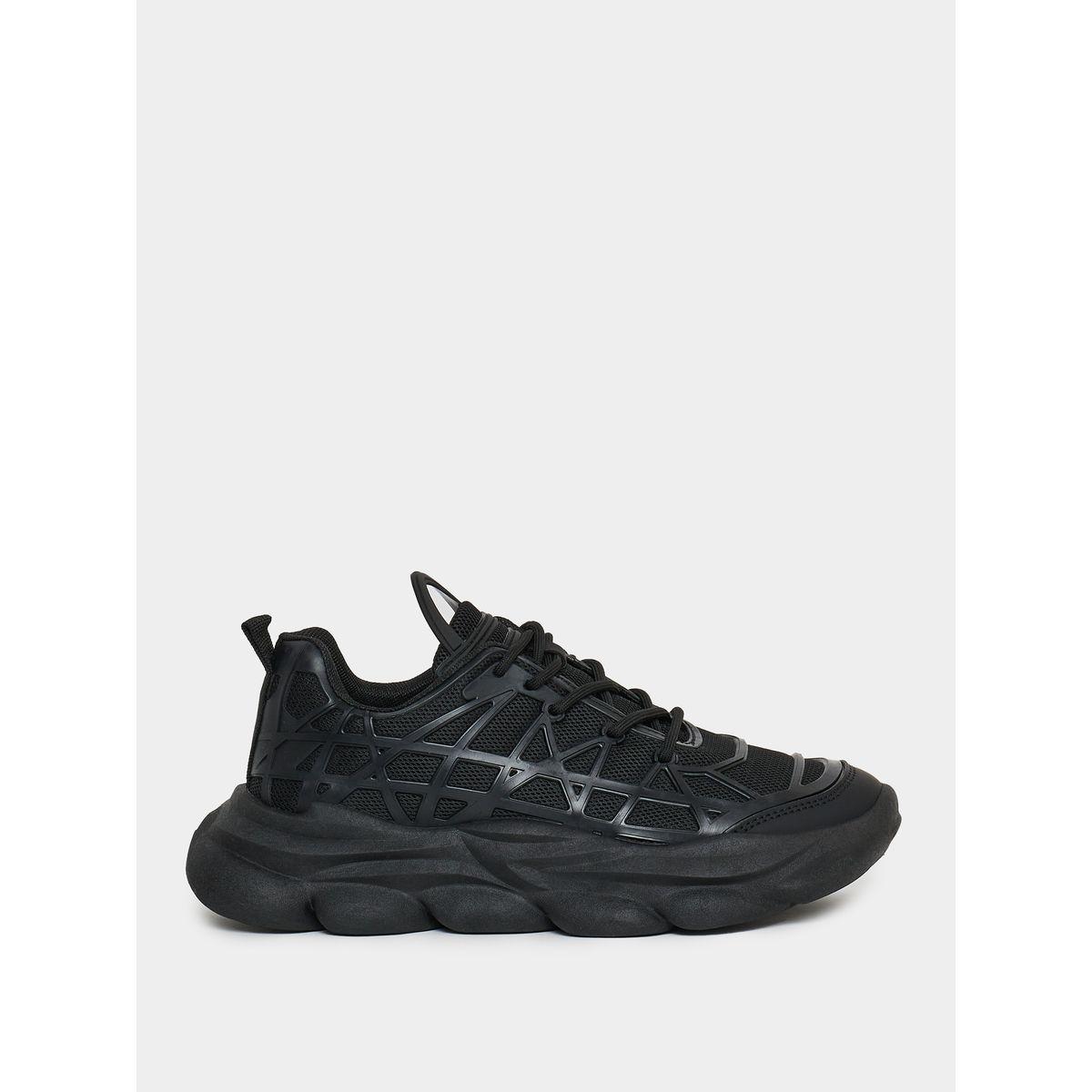 Styli Knitted Abstract Piping Chunky Sole Sneakers-men-shoes-sneakers-image-2