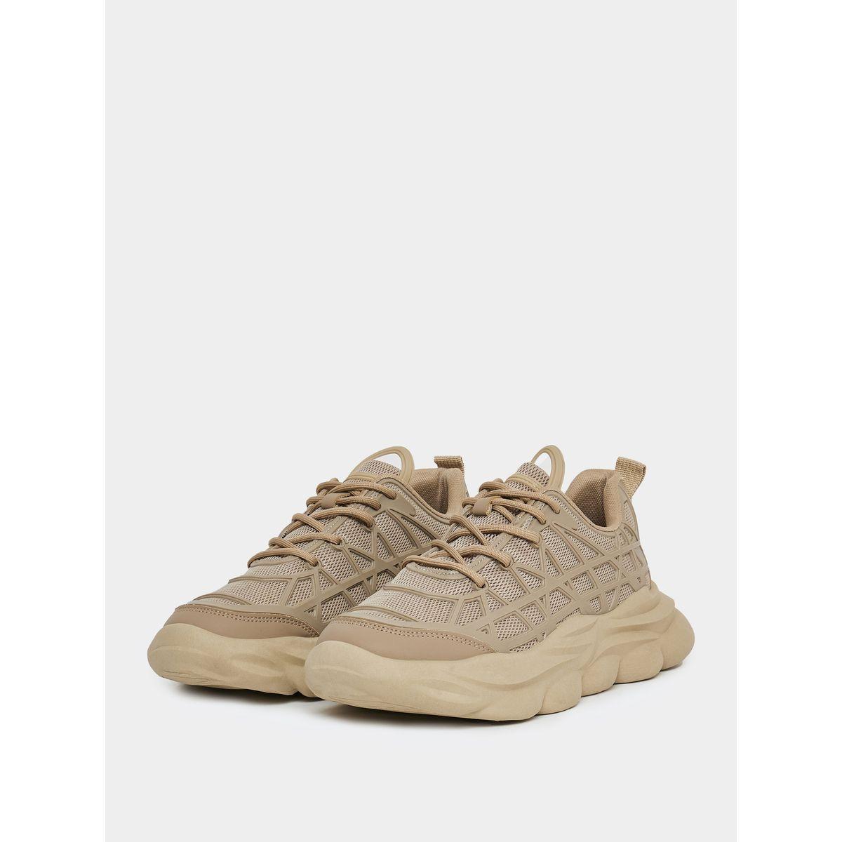 Styli Knitted Abstract Piping Chunky Sole Sneakers-men-shoes-sneakers-image-1