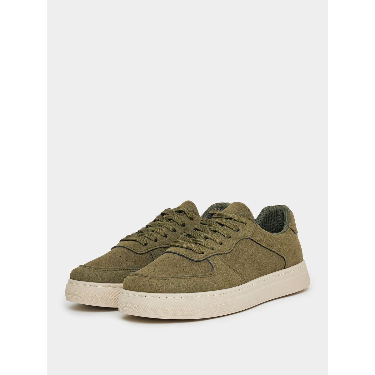 حذاء سنيكرز بنعل بلاتفورم ورباط غلق-men-shoes-sneakers-image-1