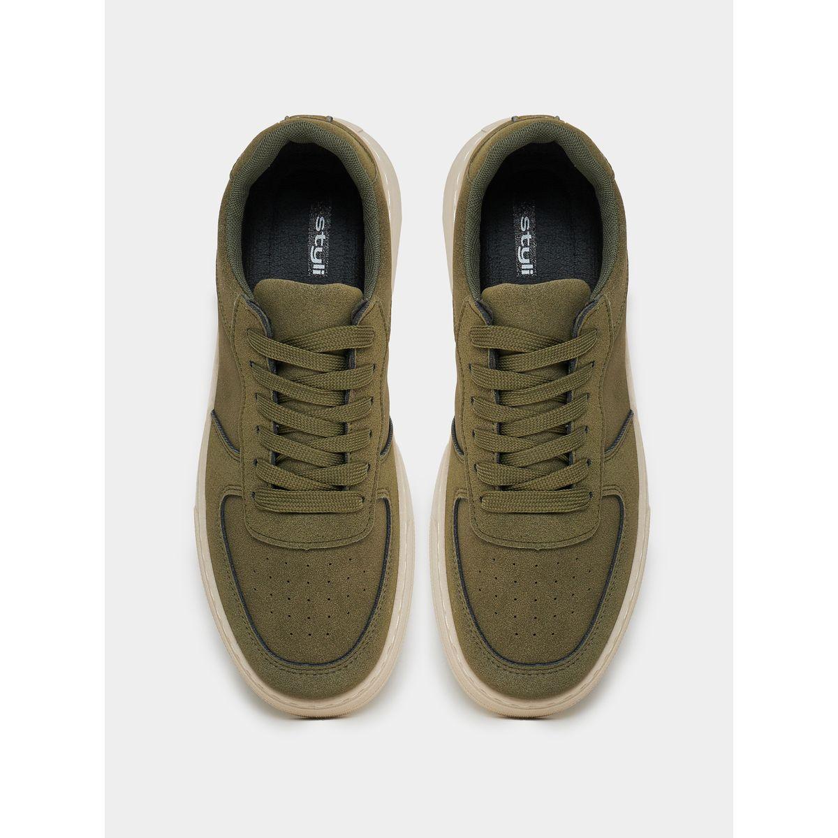 حذاء سنيكرز بنعل بلاتفورم ورباط غلق-men-shoes-sneakers-image-5