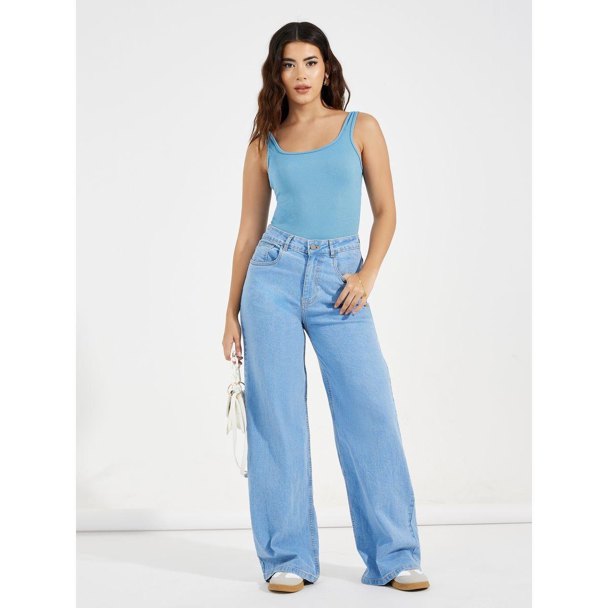 Styli Rib Square Neck Basic Bodysuit-women-clothing-tshirts-image-3