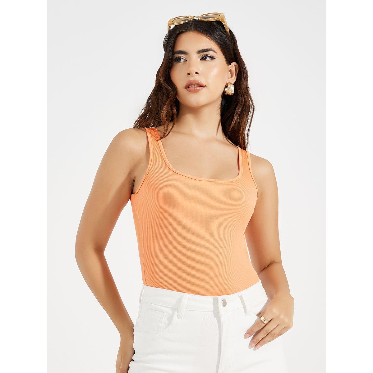 Styli Rib Square Neck Basic Bodysuit-women-clothing-tshirts-image-2