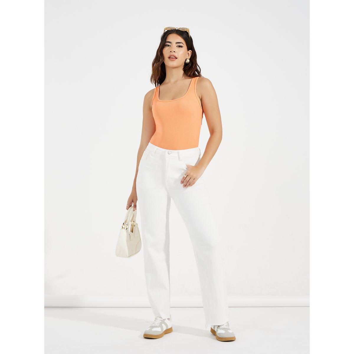 Styli Rib Square Neck Basic Bodysuit-women-clothing-tshirts-image-3