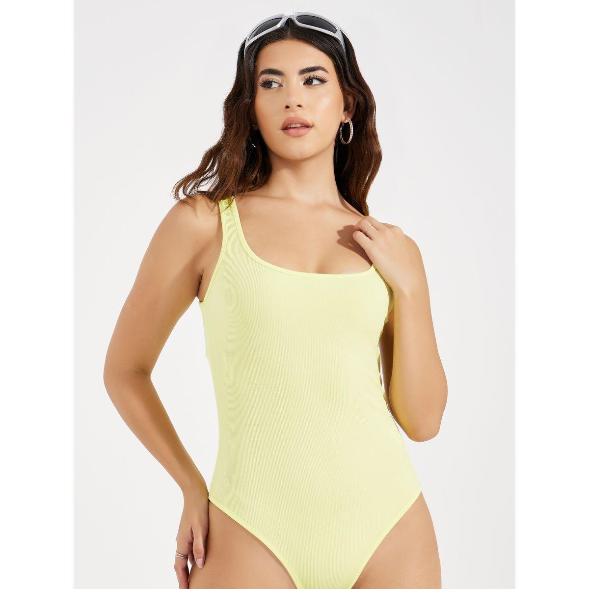 Styli Rib Square Neck Basic Bodysuit-women-clothing-tshirts-image-1