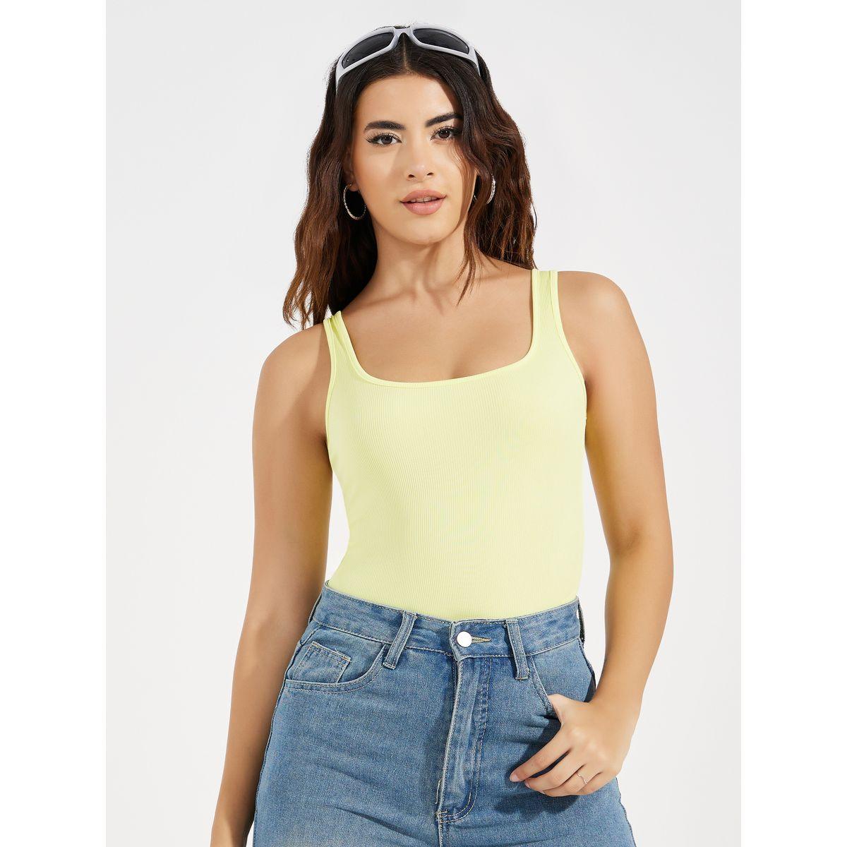 Styli Rib Square Neck Basic Bodysuit-women-clothing-tshirts-image-3