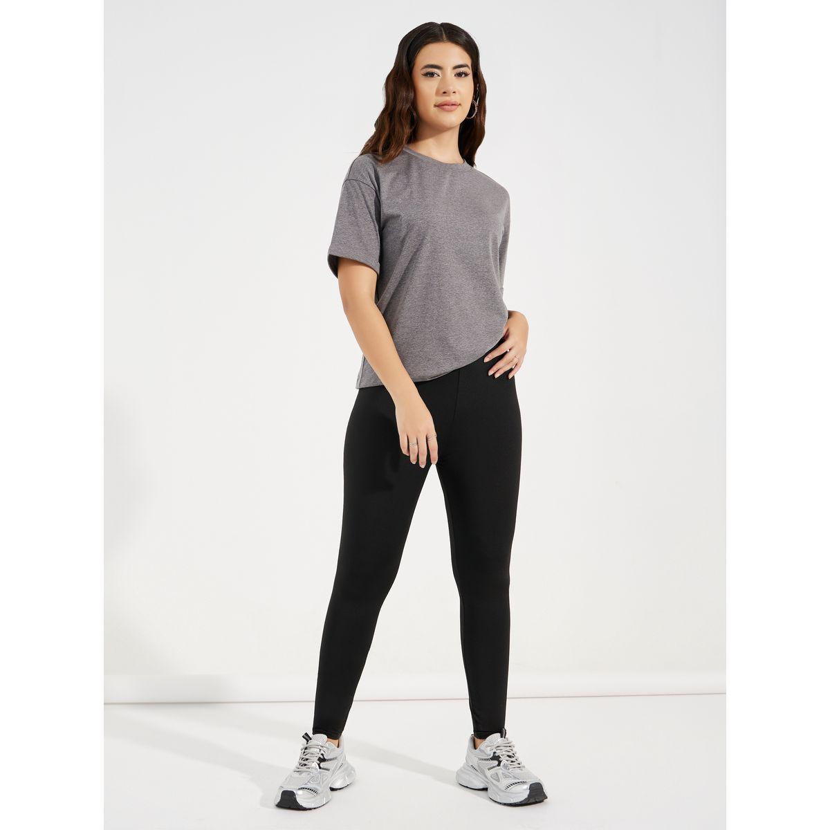تيشيرت سادة باكتاف منخفضة واكمام ملفوفة-women-clothing-tshirts-image-3