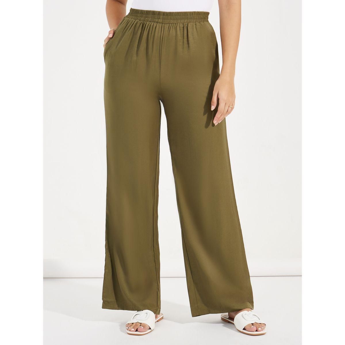 Styli Elastic Waistband Straight Leg Pants-women-clothing-bottoms-trousers-image-2