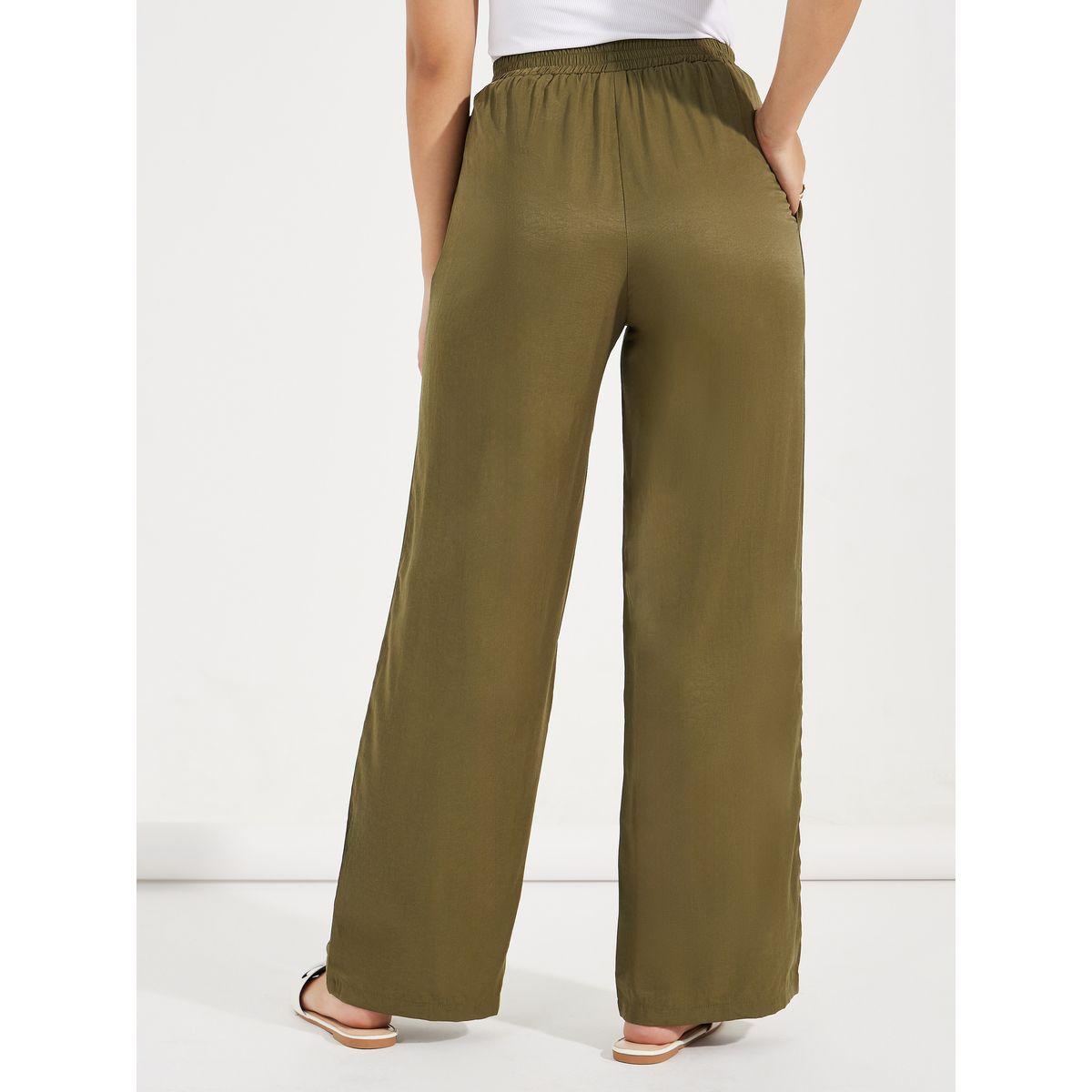 بنطال بارجل مستقيمة وخصر مطاطي-women-clothing-bottoms-trousers-image-4