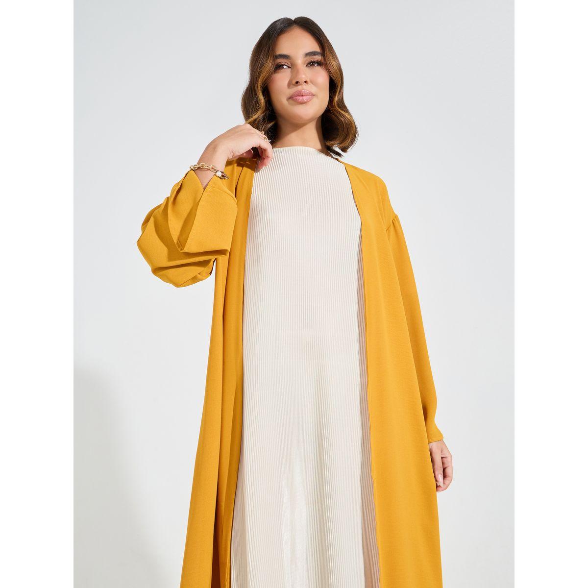 Styli Open Front Long Sleeves Maxi Kimono-women-clothing-shirtsandblouses-shirts-image-2