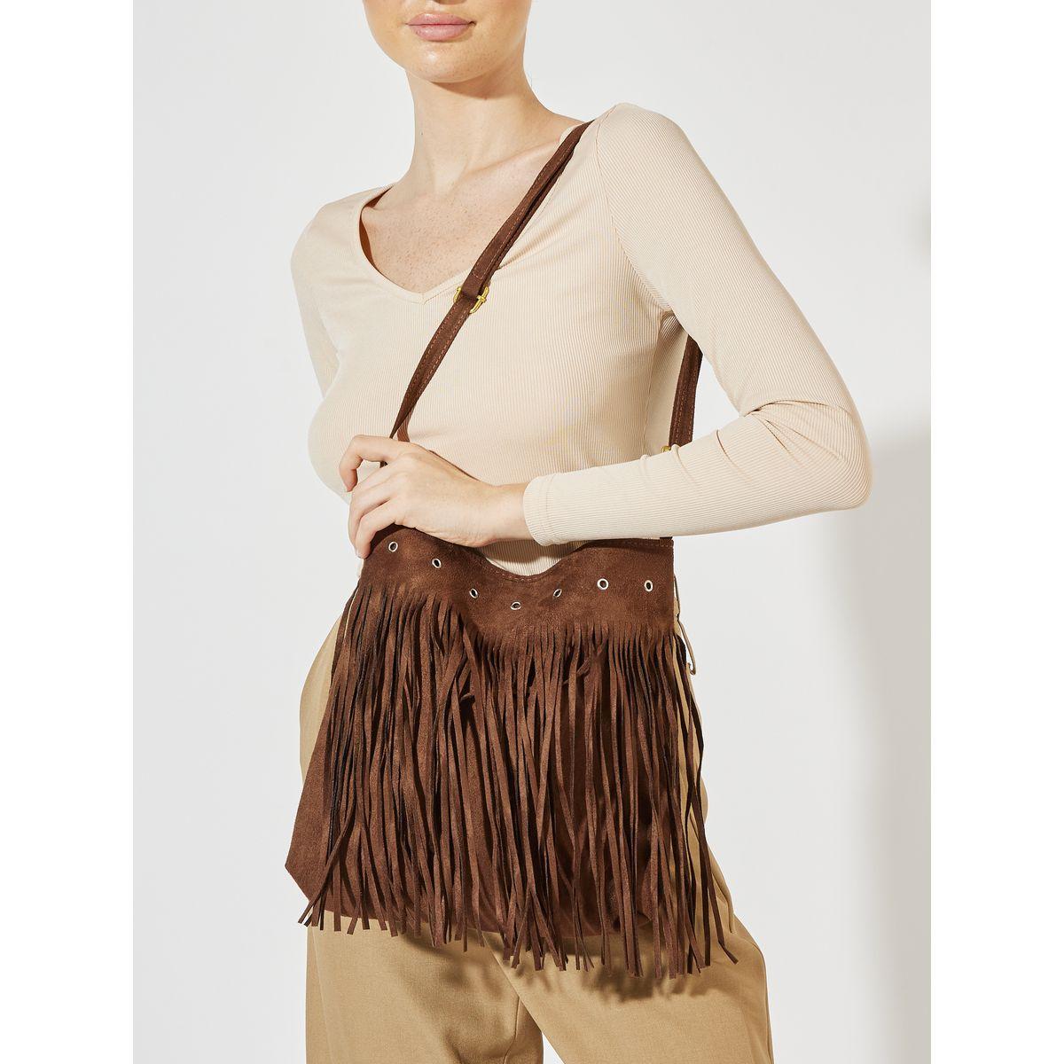 شنطة بجلد سويدي ومزينة بشراشيب-women-bagsandwallets-handbags-image-2
