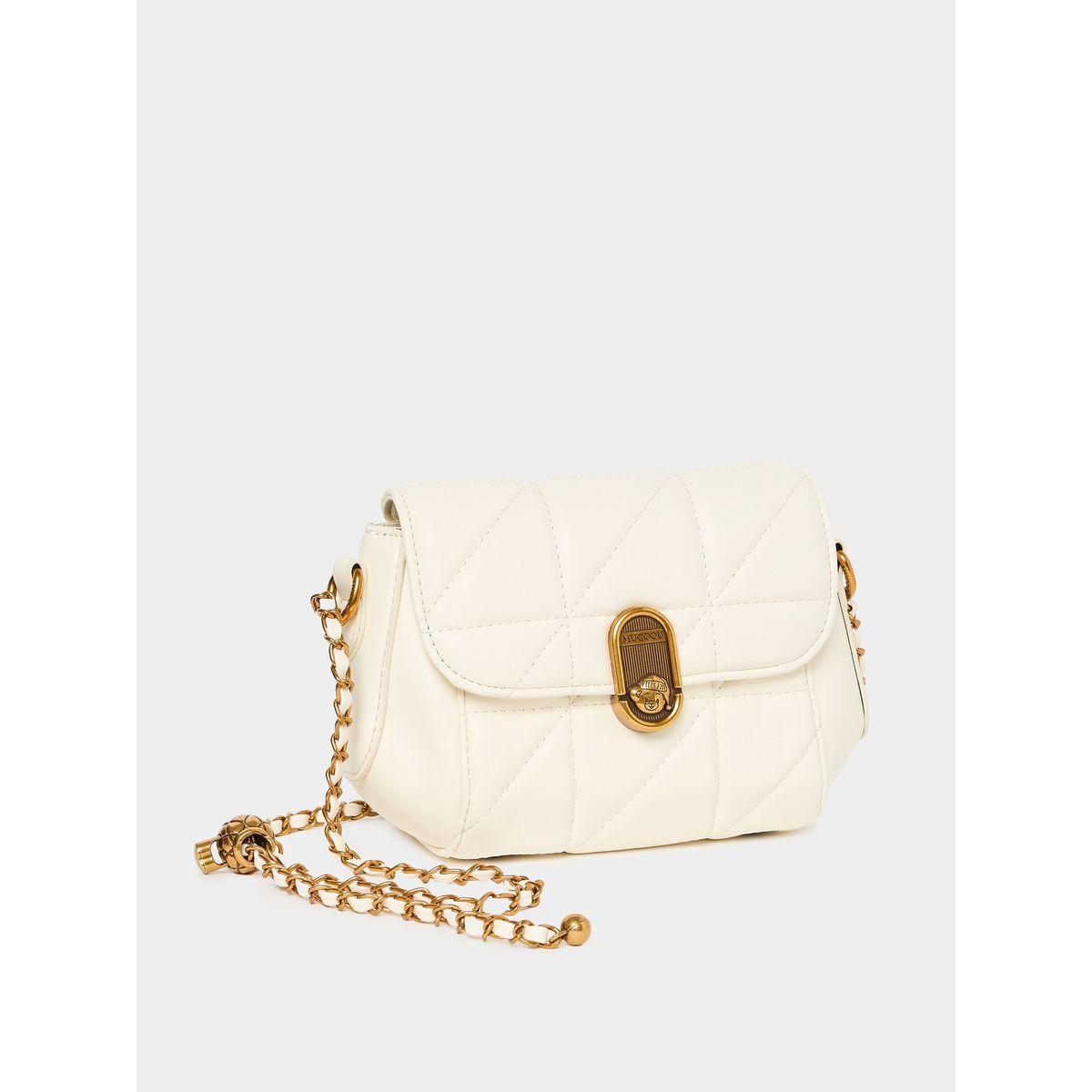 شنطة بتفاصيل بارزة الملمس مع حمالة بنمط سلسلة-women-bagsandwallets-handbags-image-1