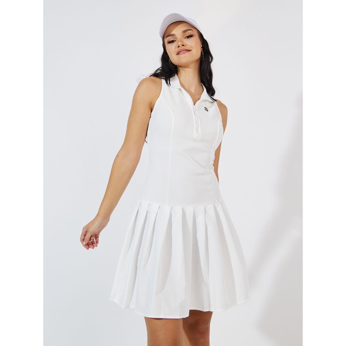 Styli Collar Pleated Detail Sleeveless Mini Dress-women-clothing-dresses-image-2