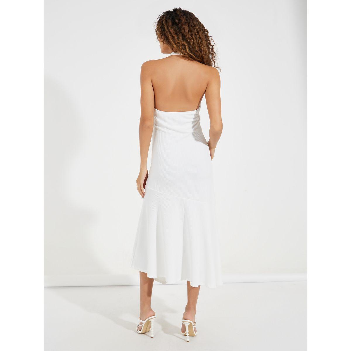 فستان ميدي بياقة هولتر وحافة غير متماثلة الطول-women-clothing-dresses-image-6